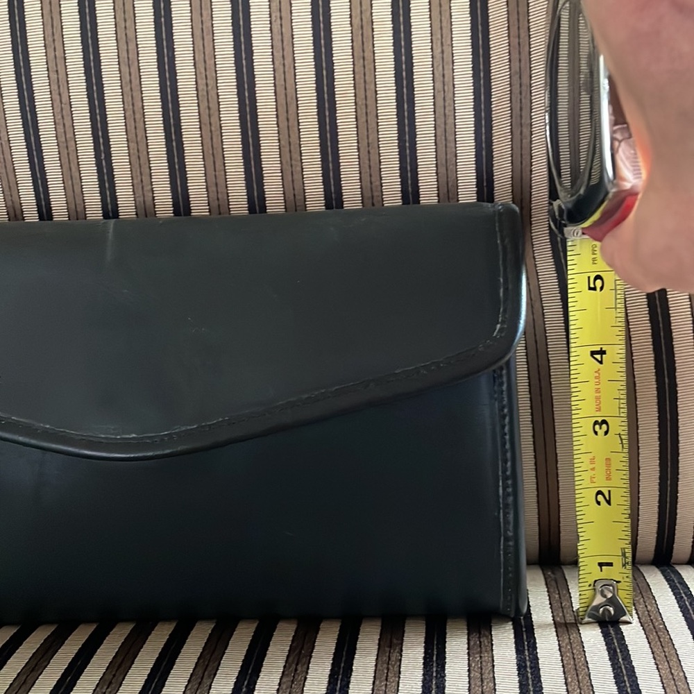 VINTAGE COACH ENVELOPE CLUTCH 9810 MADE IN NEW YORK CITY BLACK - Picture 11 of 12